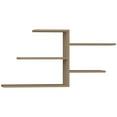 thumbnail image 1 of Ada Home Decor Furniture 42.13" 4 Tier Light Mocha Woodard Modern Wall Shelf, 1 of 3