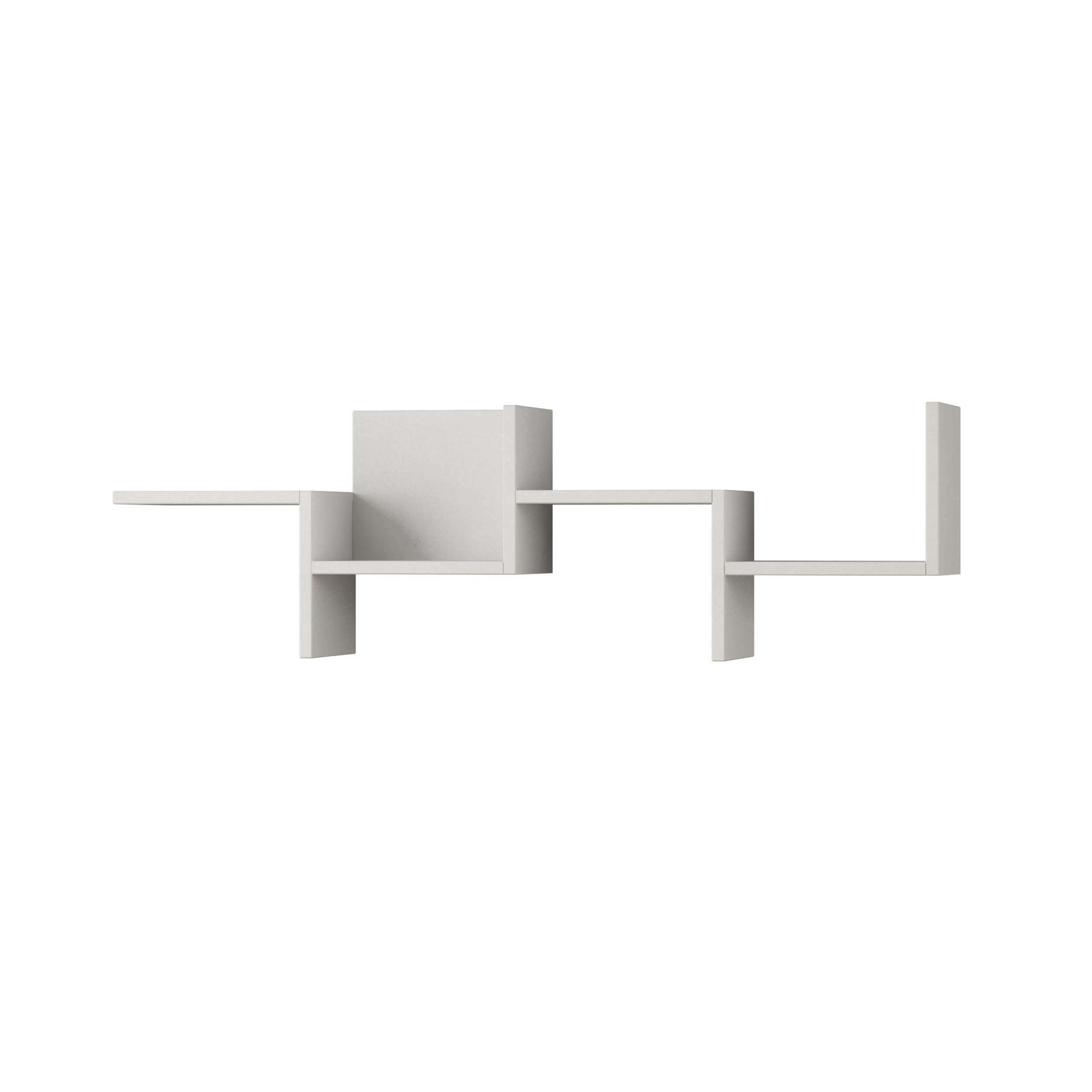 Ada Home Decor Furniture 45.5" 1 Tier White Watson Modern Wall Shelf