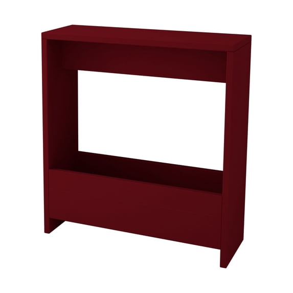Ada Home Decor Furniture Burgundy 2 Tier Selma Modern Side Table