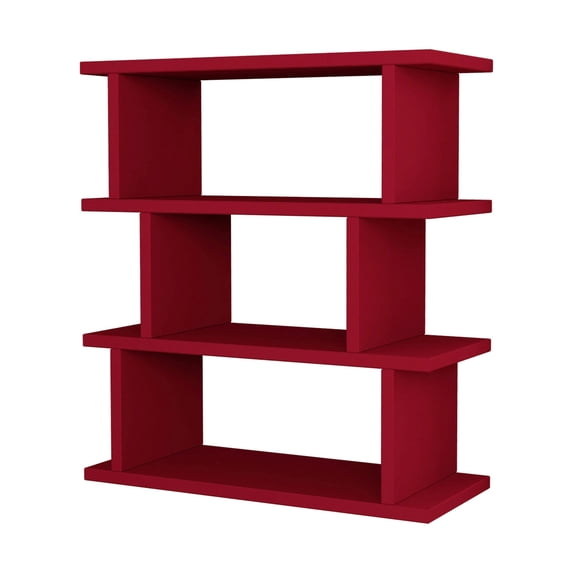 Ada Home Decor Furniture Burgundy 3 Tier Stockton Modern Side Table