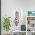 thumbnail image 1 of Ada Home Decor Furniture Haines White Wall Coat Rack, 1 of 7