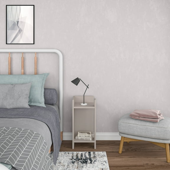 Ada Home Decor Furniture Light Mocha 2 Tier Nassau Nightstand