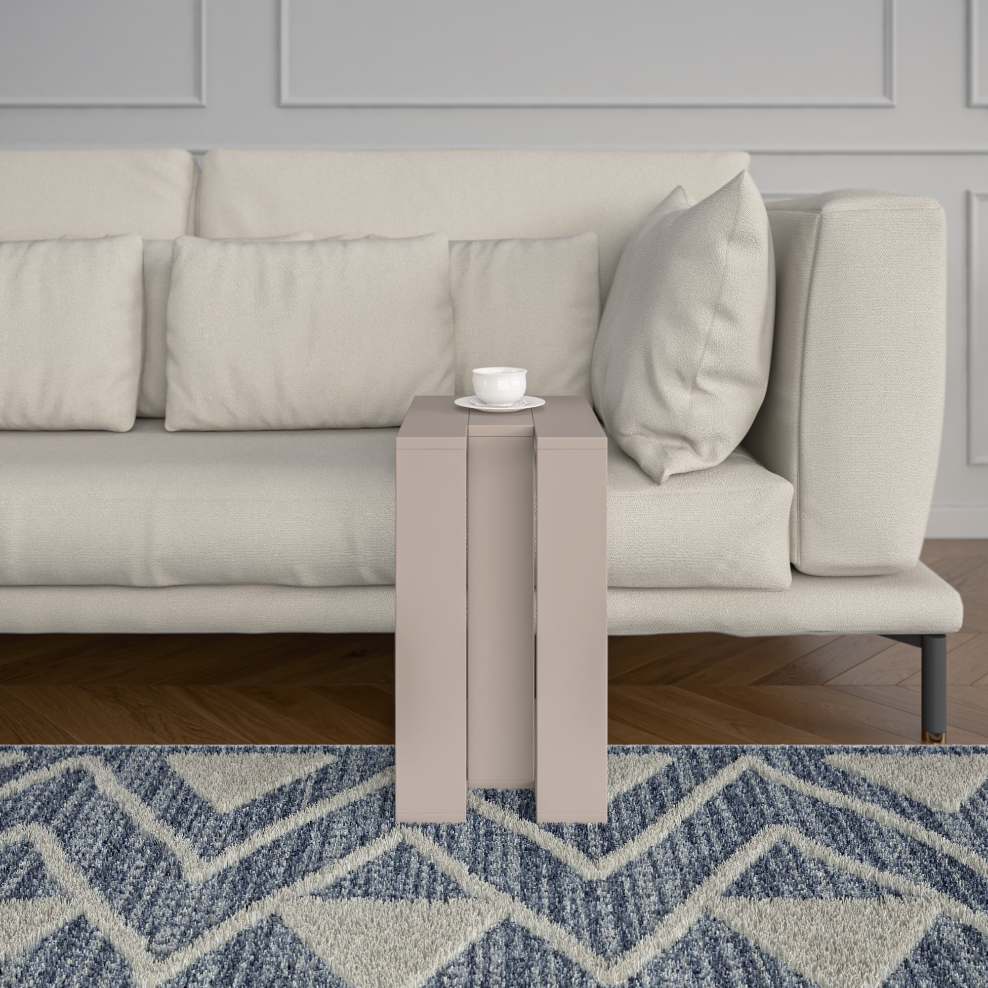 Ada Home Decor Furniture Light Mocha Stanley Modern Side Table