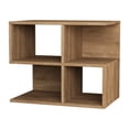 thumbnail image 1 of Ada Home Decor Furniture Oak 2 Tier Sharon Modern Side Table, 1 of 3
