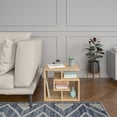 thumbnail image 1 of Ada Home Decor Furniture Oak 3 Tier Briscoe Modern Side Table, 1 of 6
