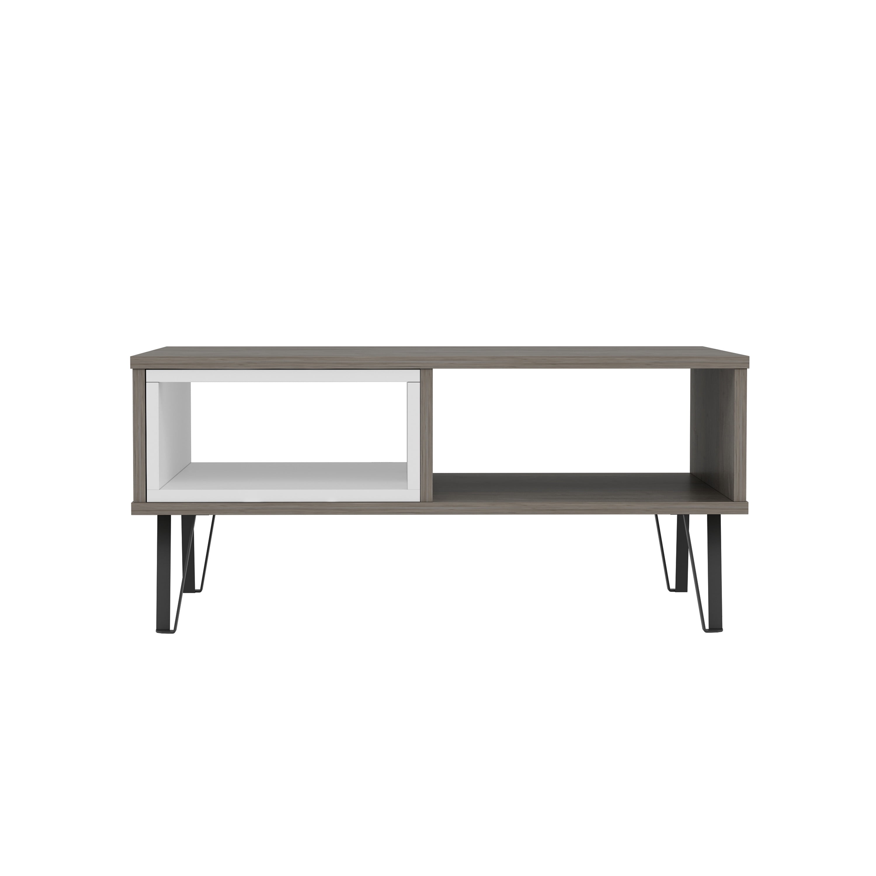 Ada Home Decor Furniture Wenge Mendoz Modern Coffee Table with Storage Shelf