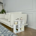 thumbnail image 1 of Ada Home Decor Furniture White 2 Tier Stacy Modern Side Table, 1 of 5