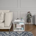 thumbnail image 1 of Ada Home Decor Furniture White 3 Tier Briscoe Modern Side Table, 1 of 6