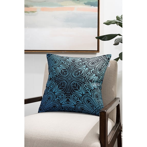 Ada Home Decor Green Geometric Contemporary Pillow