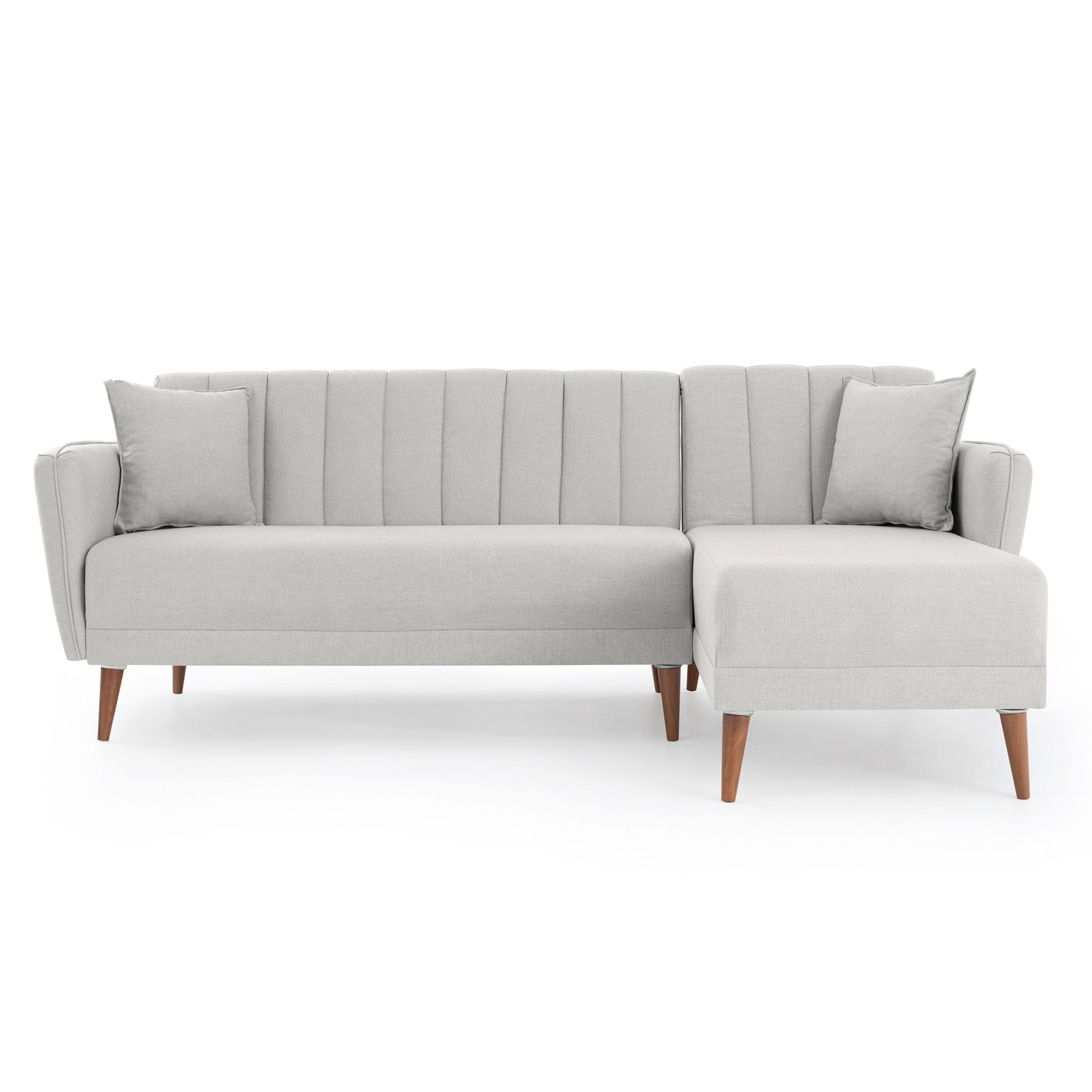 Ada Home Decor Hester Sectional Sofa, Gray