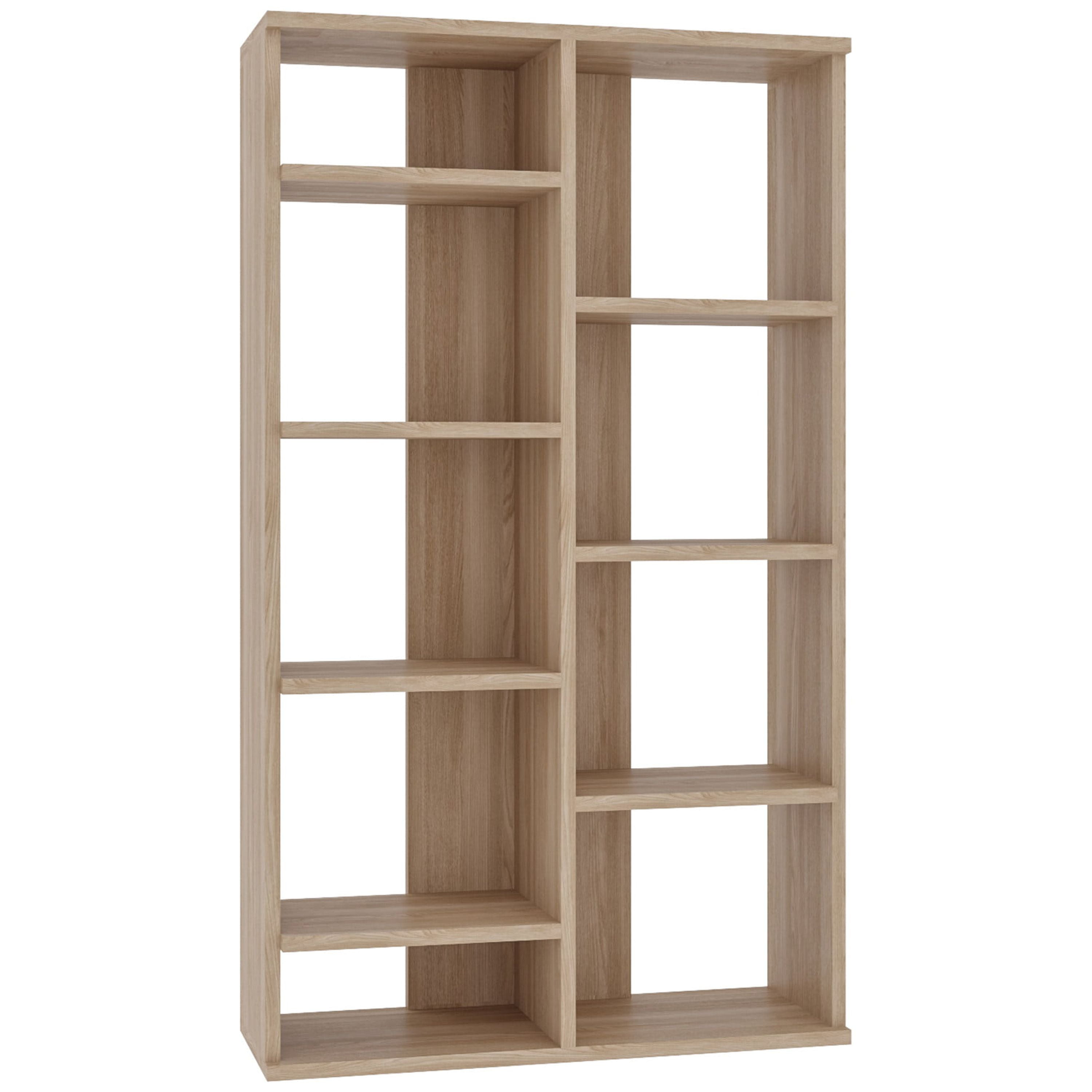 Ada Home Decor Keota Multiple Tier Open Shelf Modern Bookcase, Oak