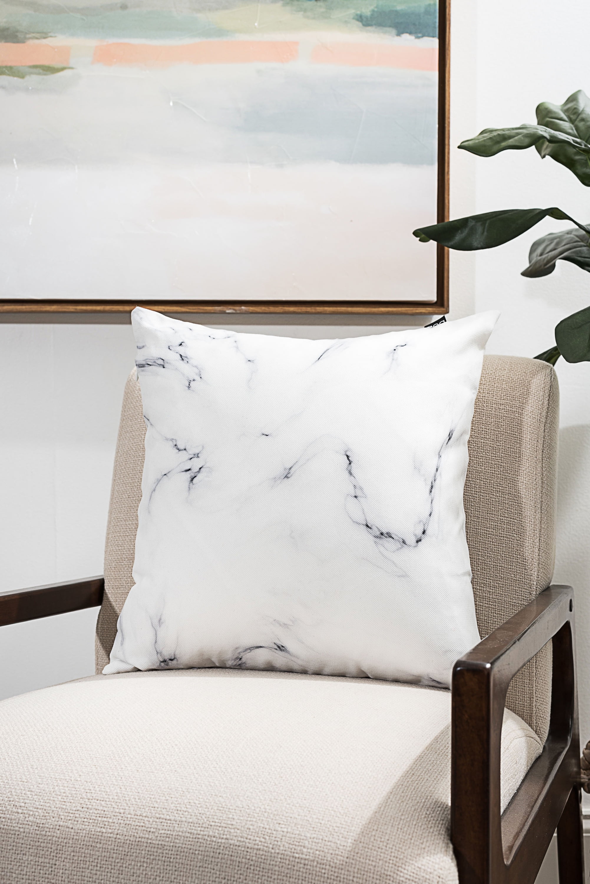 Ada Home Decor Marble Contemporary Pillow