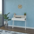 thumbnail image 1 of Ada Home Decor Minimalist Home Office Computer Desk Workstation, Ancient White, 1 of 7