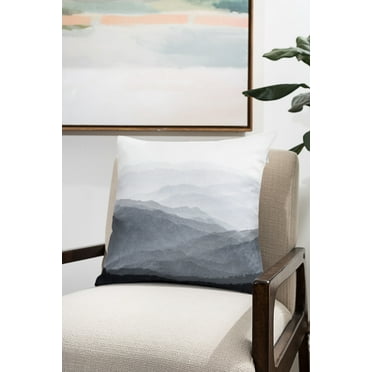 Ada Home Decor Decorative Square Throw Pillow 16" x 16", Mountains Printed