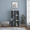 thumbnail image 1 of Ada Home Decor Parnell 3 Tier Open Shelf Modern Bookcase, Anthracite, 1 of 7