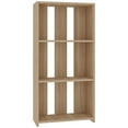 thumbnail image 1 of Ada Home Decor Parnell 3 Tier Open Shelf Modern Bookcase, Oak, 1 of 5