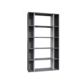 thumbnail image 1 of Ada Home Decor Sanborn Multiple Tier Open Shelf Modern Bookcase, Anthracite/White, 1 of 4