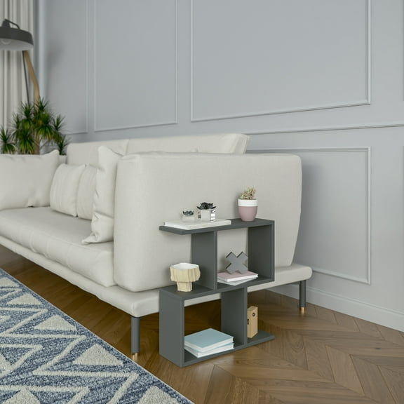 Ada Home Decor Sawyer Modern Side Table, Anthracite