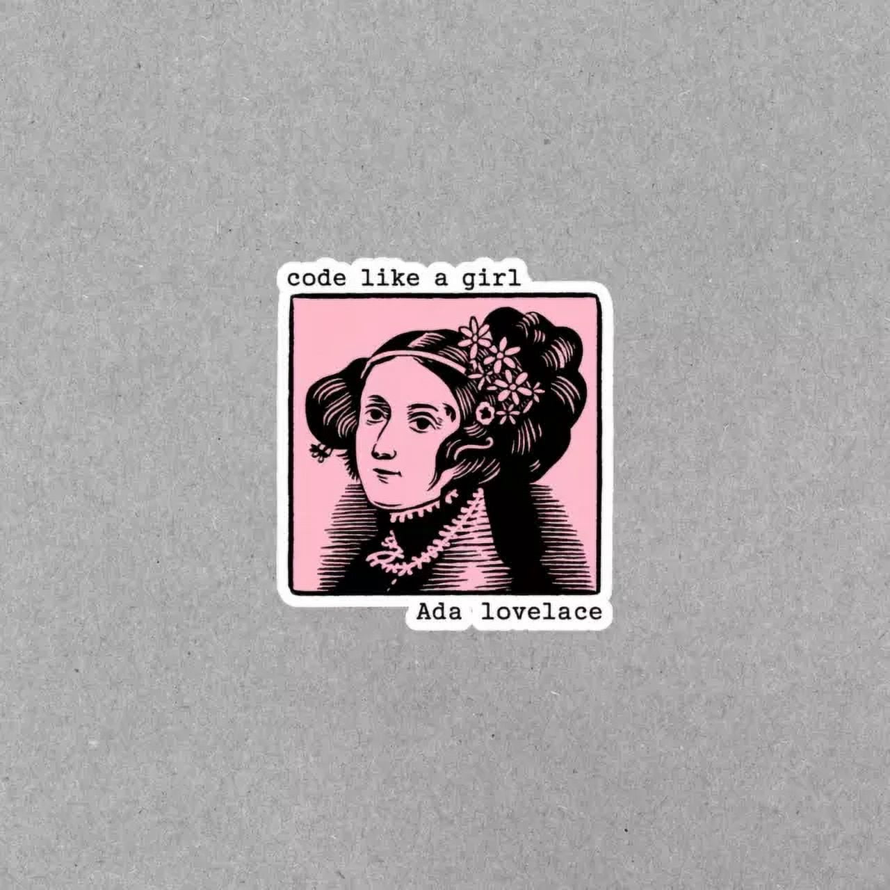Ada Lovelace Feminist Coder Pioneer Programmer Laptop Decal ...