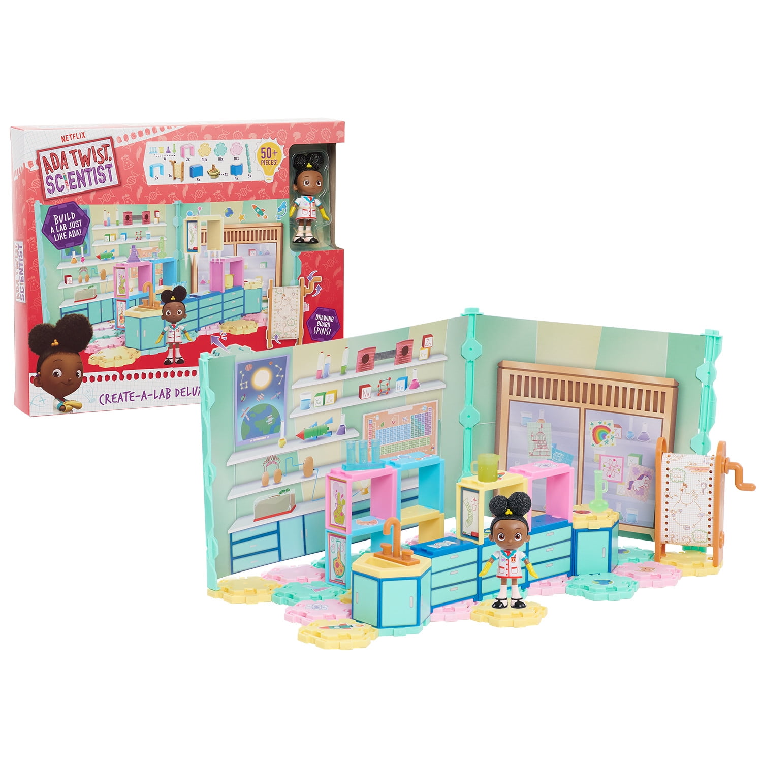 Ada Twist Deluxe Create-A-Lab Playset, STEM Toy Figures and