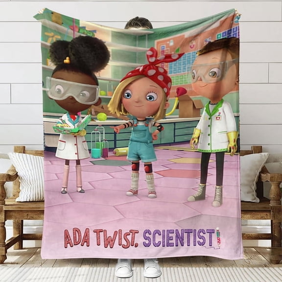Ada Twist, Scientist Throw Blanket Gifts for Fans Lover Girls Boys Women Present Hoodie Him Bed 60"x80"