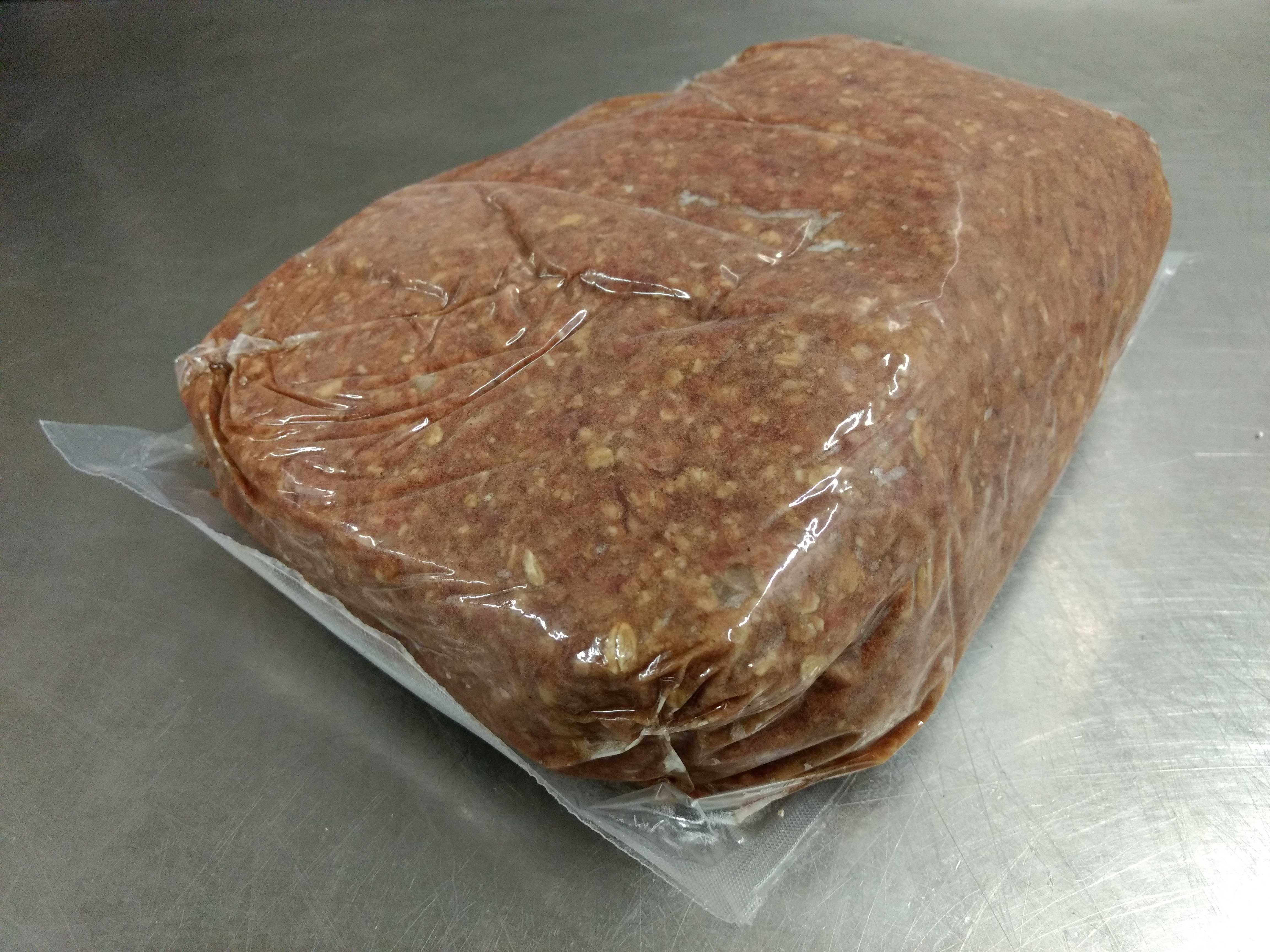 Ada Valley Gourmet Foods Uncooked Beef Meatloaf, 5 Pound -- 2 per case.