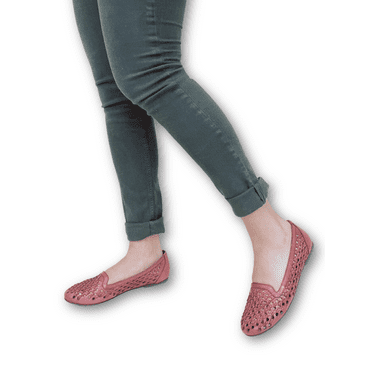 Ada Wine hand weaved ballerina