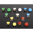 thumbnail image 1 of Adafruit Colorful Round Tactile Button Switch Assortment - 15 pack [ADA1009], 1 of 3
