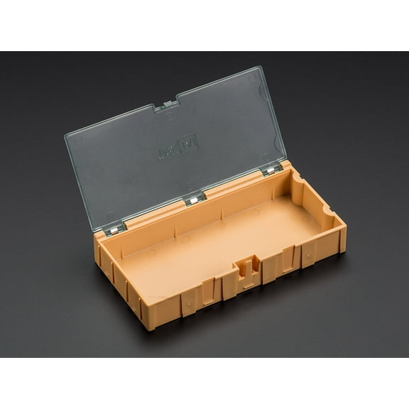 Adafruit Large Modular Orange Snap Box - SMD component storage