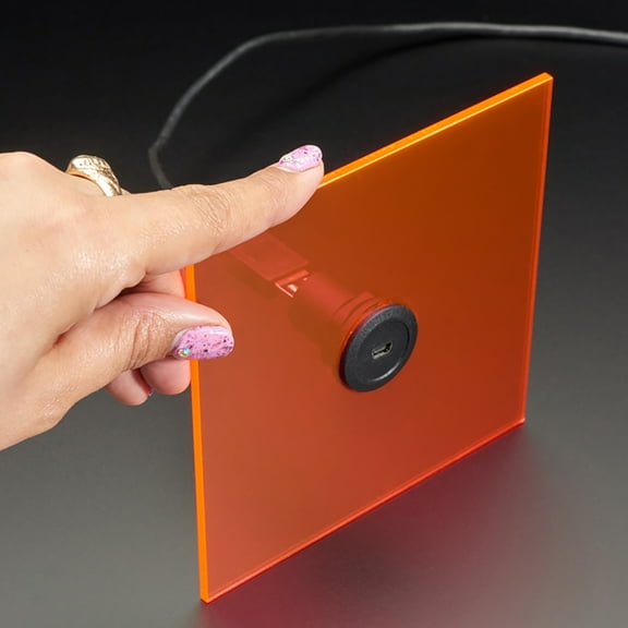 Adafruit Micro USB B Jack to USB A Plug Round Panel Mount Adapter