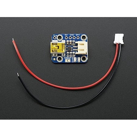 Adafruit Mini Lipo w/Mini-B USB Jack - USB LiIon/LiPoly Charger - v1
