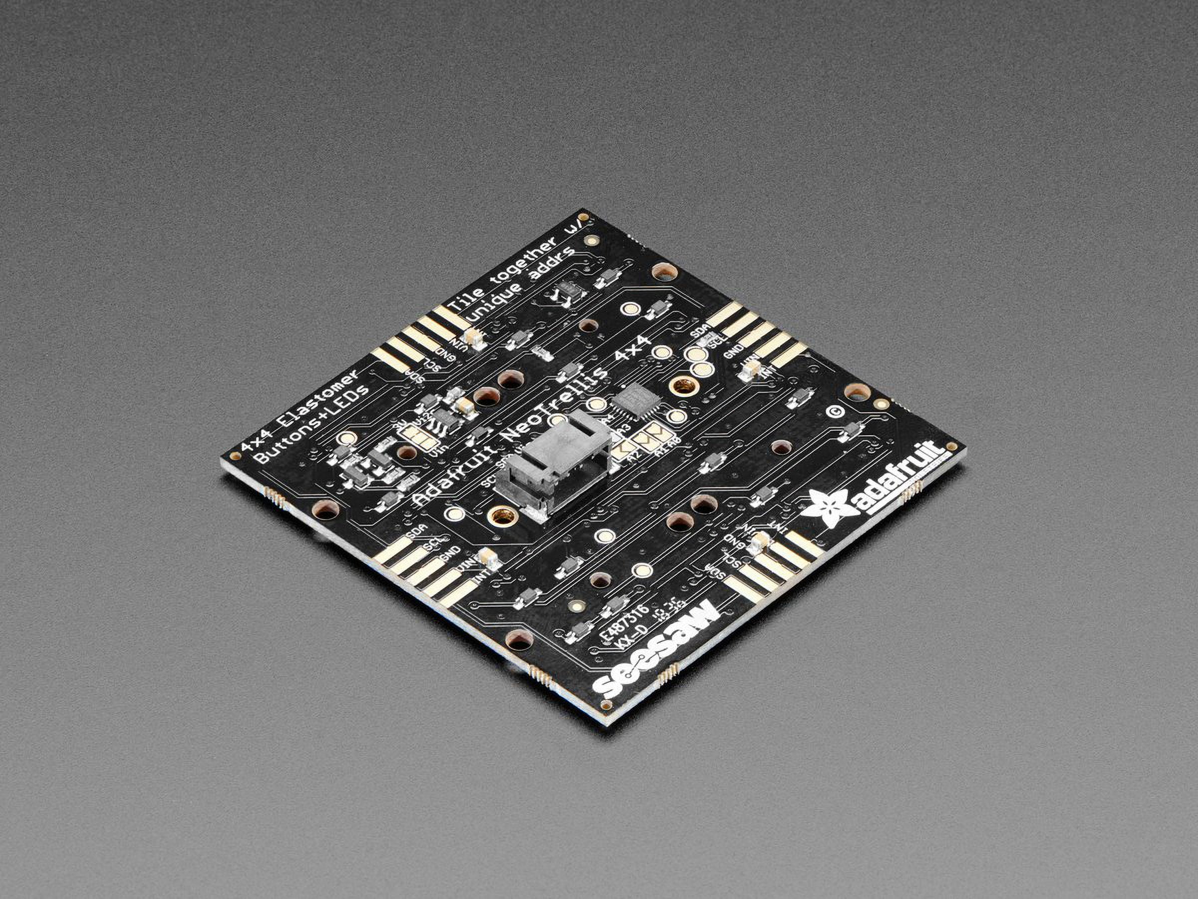 Adafruit NeoTrellis RGB Driver PCB for 4x4 Keypad