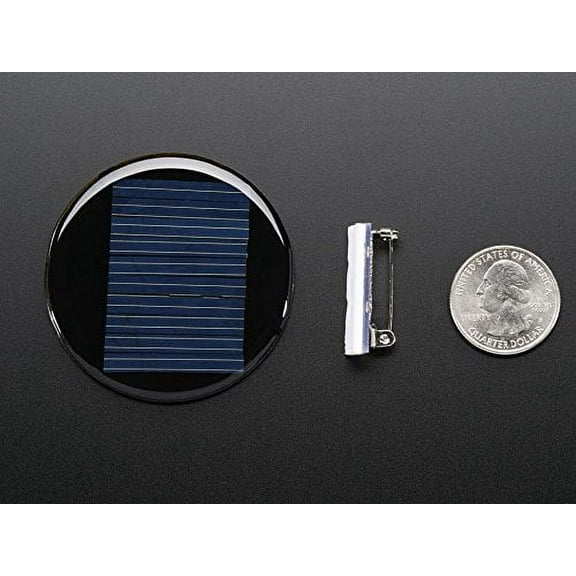 Adafruit Round Solar Panel Skill Badge - 5V / 40mA