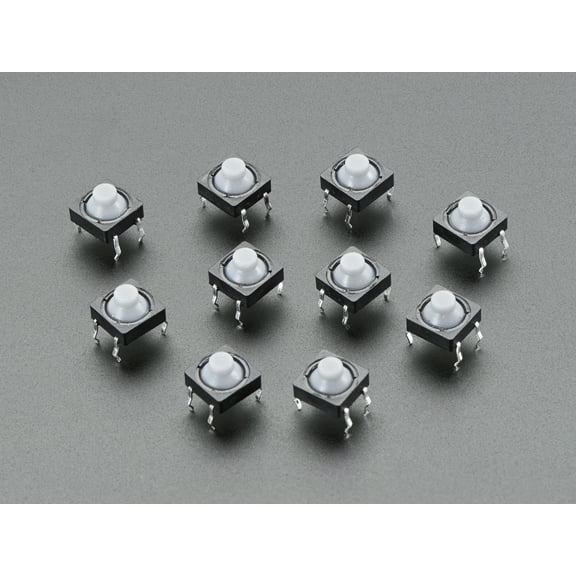 Adafruit Soft Tactile Button 8mm (10 Count)