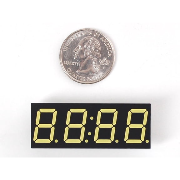 Adafruit White 7-segment clock display - 0.56" digit height