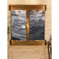 thumbnail image 1 of Adagio AFR1007 Aspen Falls Round Wall Fountain - Rustic Copper-Black Spider Marble, 1 of 2