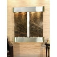 thumbnail image 1 of Adagio AFR2005 Aspen Falls Round Wall Fountain - Stainless Steel-Green Marble, 1 of 5
