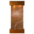thumbnail image 1 of Adagio CSS1006 Cascade Springs Square Rustic Copper Brown Marble Wall Fountain, 1 of 2