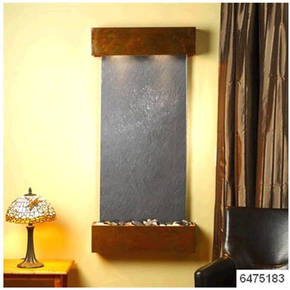 Adagio CSS1011 Cascade Springs - Black Featherstone Wall Fountain