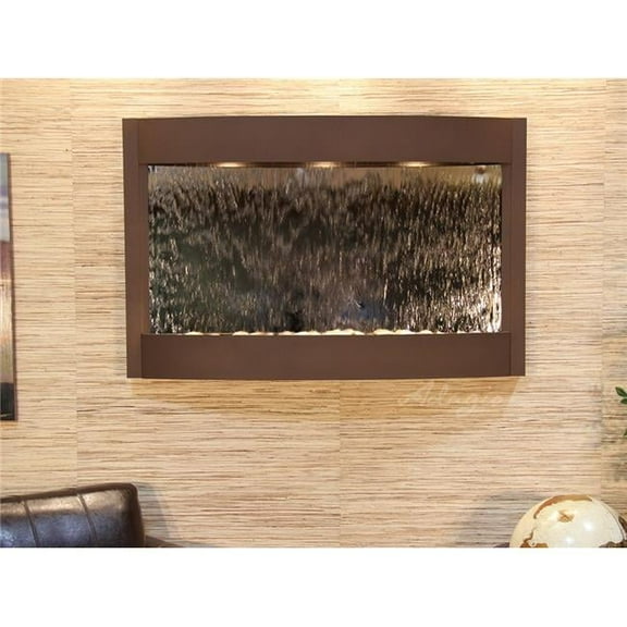 Adagio CWA3740 Calming Waters Woodland Brown Silver Mirror Wall Fountain