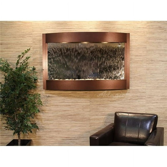 Adagio CWA5040 Calming Waters Copper Vein Silver Mirror Wall Fountain