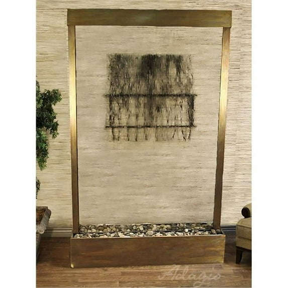 Adagio GRC1050 Grandeur River Center Mount Free Standing Fountain - Rustic Copper-Clear-Glass