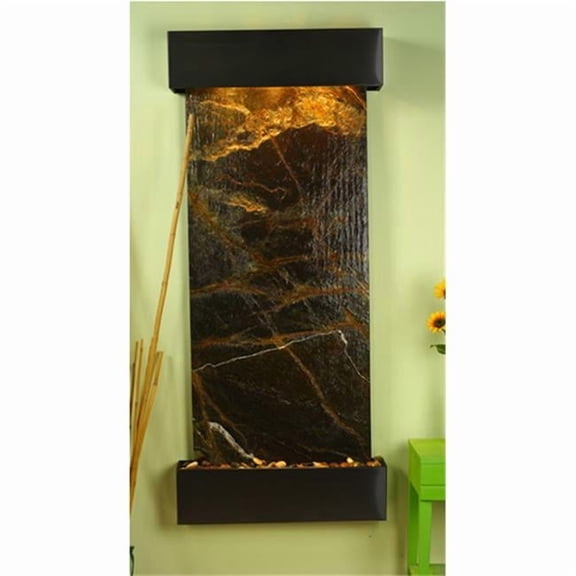 Adagio IFS1505 Inspiration Falls - Green Rainforest Marble Wall Fountain