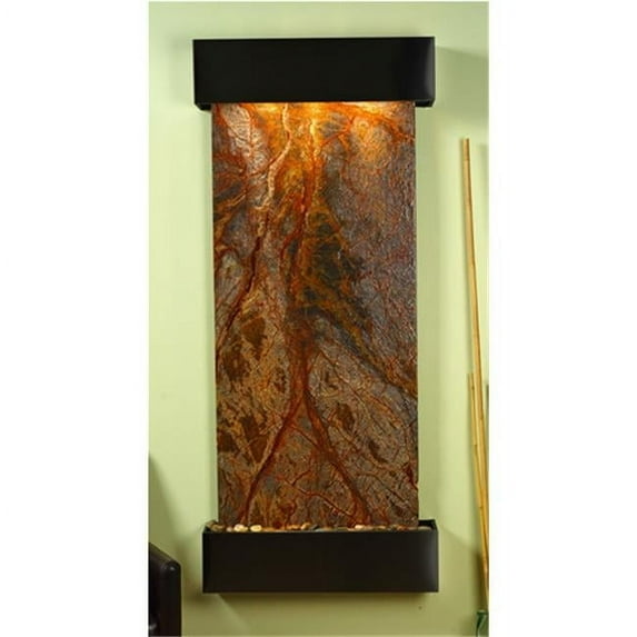 Adagio IFS1506 Inspiration Falls - Brown Rainforest Marble Wall Fountain