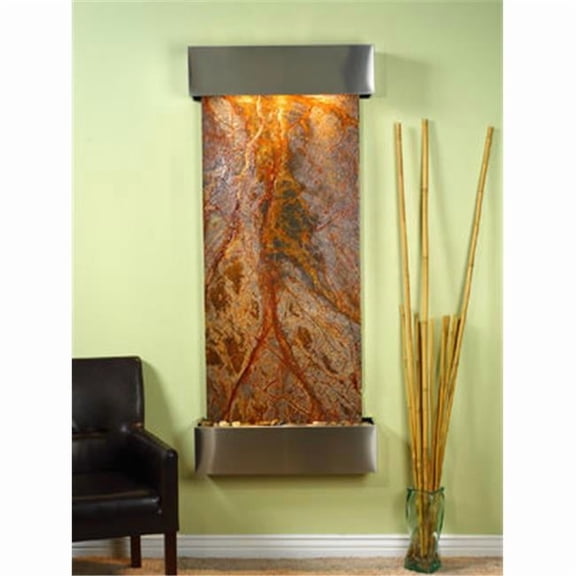 Adagio IFS2006 Inspiration Falls - Brown Rainforest Marble Wall Fountain