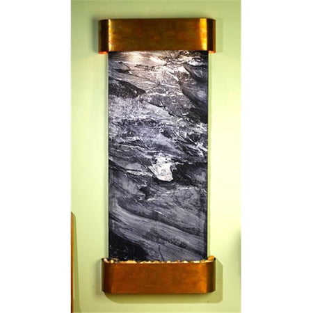 Adagio  Inspiration Falls - Black Spider Marble Wall Fountain - Black