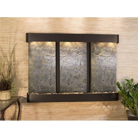 Adagio OFR1512 Olympus Falls Round Wall Fountain - Blackened Copper-Green Featherstone