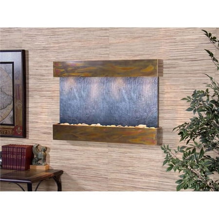 Adagio RCS1011 Reflection Creek Rustic Copper Black Featherstone Wall Fountain