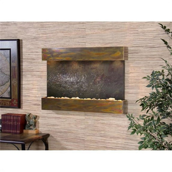 Adagio RCS1014 Reflection Creek Rustic Copper Multicolor Featherstone Wall Fountain