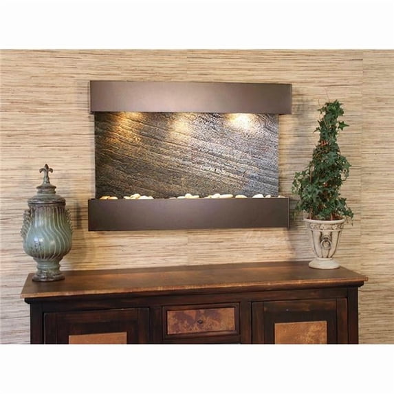 Adagio RCS3512 Reflection Creek Antique Bronze Green Featherstone Wall Fountain